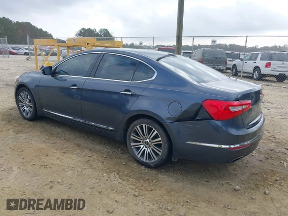 2014 Kia Cadenza Premium with VIN KNALN4D72E5165634, listed as a IAAI auction lot 40725189 with 126,993 mi miles. Bid and sale history available at carsss.com. Image 3.