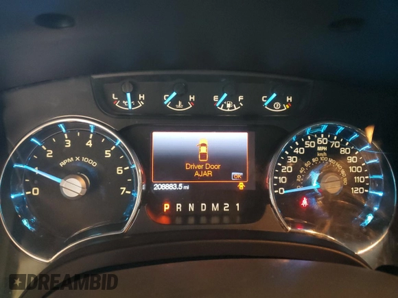 2012 Ford F-150 XL with VIN 1FTFW1EF4CFB35348, listed as a Copart auction lot 62823115 with 208,883 mi miles and Salvage title. Bid and sale history available at DreamBid. Image 9.