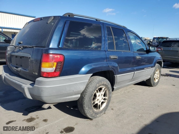 2002 Jeep Grand Cherokee Laredo with VIN 1J4GW48N92C191725, listed as a Copart auction lot 80020434 with 164,881 mi miles and Clean Title. Bid and sale history available at carsss.com. Image 3.