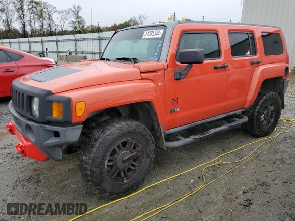 2009 Hummer H3 SUV Luxury with VIN 5GTEN13E598144722, listed as a Copart auction lot 81231344 with 189,266 mi miles and Salvage Title. Bid and sale history available at carsss.com. Image 1.