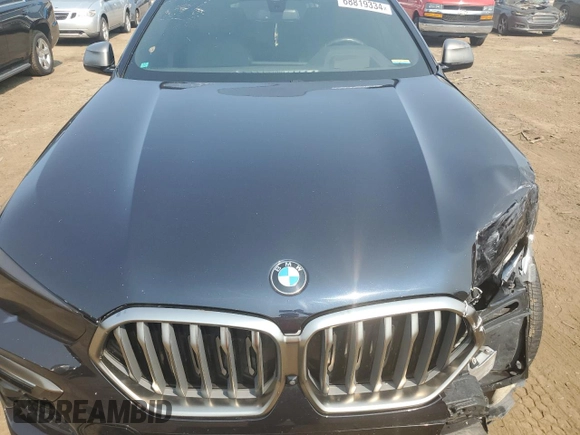 2021 BMW X6 M50i with VIN 5UXCY8C04M9E36899, listed as a Copart auction lot 68819334 with 72,808 mi miles and Salvage Title. Bid and sale history available at carsss.com. Image 12.