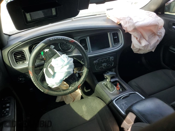 2019 Dodge Charger SXT with VIN 2C3CDXJGXKH653881, listed as a Copart auction lot 54692945 with Not Provided miles and Salvage Title. Bid and sale history available at DreamBid. Image 8.