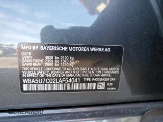 2020 BMW 3 Series M340i with VIN WBA5U7C02LAF54041, listed as a Copart auction lot 66957702 with 34,812 mi miles. Bid and sale history available at carsss.com. Image 10.