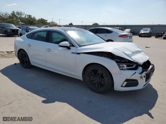 2019 Audi A5 Sportback Premium with VIN WAUANCF59KA059584, listed as a Copart auction lot 75039654 with NaN miles and Salvage Title. Bid and sale history available at carsss.com. Image 4.