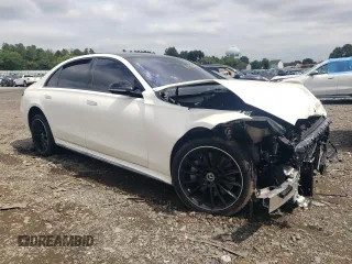2023 Mercedes-Benz S-Class S 580 with VIN W1K6G7GB7PA236919, listed as a Copart auction lot 69518544 with 0 mi miles and Salvage Title. Bid and sale history available at carsss.com. Image 4.