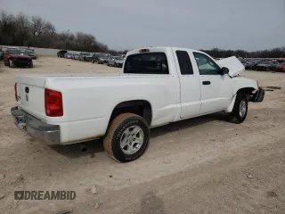 2006 Dodge Dakota SLT with VIN 1D7HE42K86S607616, listed as a Copart auction lot 45513205 with 181,107 mi miles and Salvage Title. Bid and sale history available at carsss.com. Image 3.