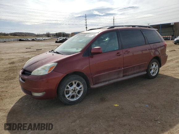 2004 Toyota Sienna XLE with VIN 5TDBA22C94S017858, listed as a Copart auction lot 49989745 with 224,739 mi miles and Clean Title. Bid and sale history available at carsss.com. Image 1.