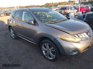 2009 Nissan Murano SL with VIN JN8AZ18W69W130369, listed as a IAAI auction lot 41766457 with 999,999 mi miles. Bid and sale history available at carsss.com. Image 1.