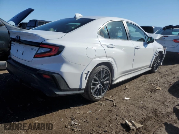 2022 Subaru WRX GT with VIN JF1VBAU62N8007972, listed as a Copart auction lot 47626025 with 20,634 mi miles and Salvage title. Bid and sale history available at DreamBid. Image 3.