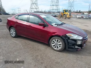 2015 Dodge Dart Aero with VIN 1C3CDFDH4FD370037, listed as a IAAI auction lot 41612534 with 65,098 mi miles. Bid and sale history available at carsss.com. Image 1.
