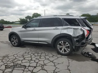 2020 Ford Explorer Platinum with VIN 1FM5K8HC9LGA43773, listed as a Copart auction lot 58918285 with 114,897 mi miles and Salvage title. Bid and sale history available at DreamBid. Image 2.