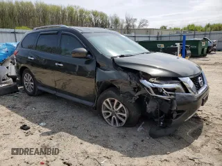 2016 Nissan Pathfinder SV with VIN 5N1AR2MMXGC604663, listed as a Copart auction lot 51388265 with 72,928 mi miles and Salvage Title. Bid and sale history available at carsss.com. Image 4.