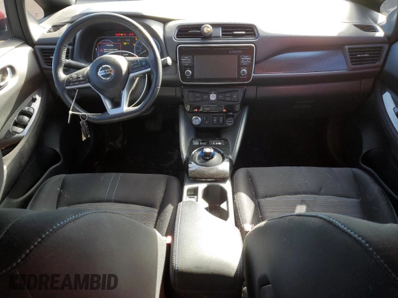 2018 Nissan LEAF S with VIN 1N4AZ1CP0JC316190, listed as a Copart auction lot 55057885 with 116,384 mi miles and Salvage Title. Bid and sale history available at DreamBid. Image 8.