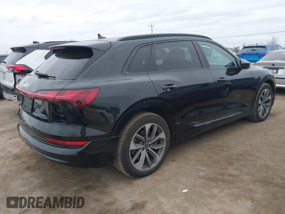 2021 Audi e-tron Premium Plus with VIN WA1LAAGEXMB019208, listed as a IAAI auction lot 41725933 with 51,565 mi miles and . Bid and sale history available at DreamBid. Image 4.