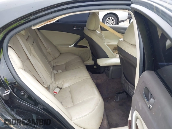 2011 Lexus IS 250 z VIN JTHCF5C29B5045190, wystawiony jako IAAI lot #42172544 z przebiegiem 214 528 mil mil oraz . Historia ofert i sprzedaży dostępna na DreamBid. Obrazek 8.