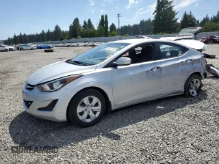 2016 Hyundai Elantra SE with VIN 5NPDH4AE5GH667591, listed as a Copart auction lot 60627155 with 81,624 mi miles and Salvage title. Bid and sale history available at DreamBid. Image 1.