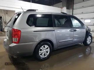 2011 Kia Sedona LX with VIN KNDMG4C76B6380846, listed as a Copart auction lot 50566955 with 106,148 mi miles and Salvage Title. Bid and sale history available at carsss.com. Image 3.