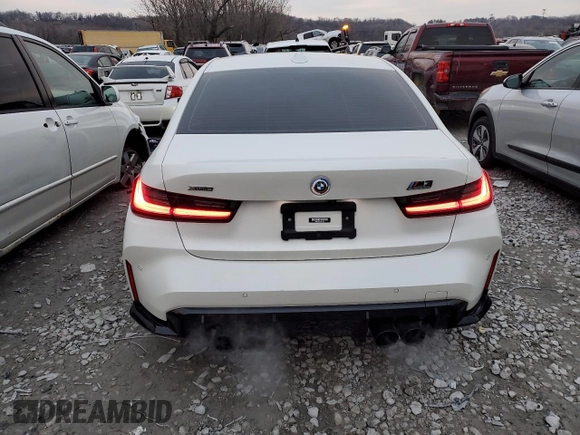 2023 BMW M3 Competition xDrive z VIN WBS43AY05PFP19411, wystawiony jako Copart lot #85955874 z przebiegiem 18 709 mil mil oraz Szkoda całkowita • Salvage title. Historia ofert i sprzedaży dostępna na DreamBid. Obrazek 6.
