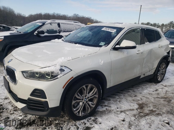 2022 BMW X2 xDrive28i with VIN WBXYJ1C08N5U30857, listed as a Copart auction lot 89282465 with 44,825 mi miles and Salvage Title. Bid and sale history available at carsss.com. Image 1.