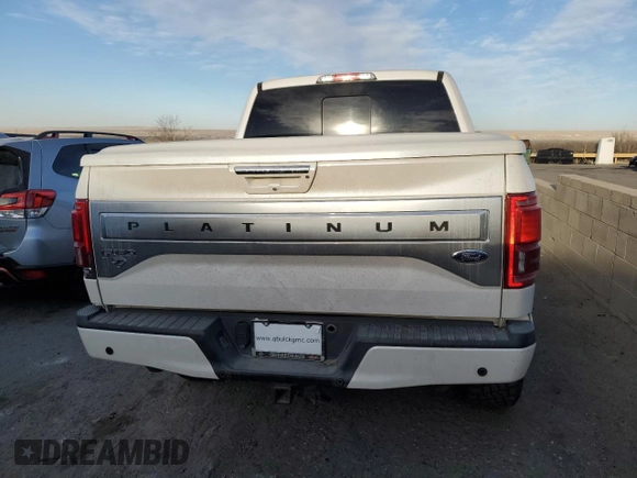 2015 Ford F-150 XLT with VIN 1FTEW1EG3FFB25676, listed as a Copart auction lot 46777815 with 80,803 mi miles and Salvage Title. Bid and sale history available at carsss.com. Image 6.