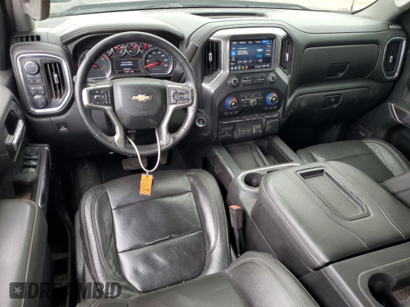 2020 Chevrolet Silverado 1500 LTZ with VIN 1GCUYGED7LZ107657, listed as a Copart auction lot 83054464 with 124,455 mi miles and Salvage Title. Bid and sale history available at DreamBid. Image 8.