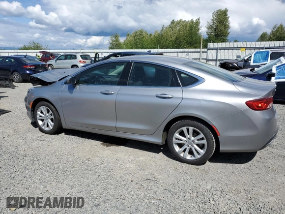 2015 Chrysler 200 Limited z VIN 1C3CCCAB4FN722433, wystawiony jako Copart lot #56233825 z przebiegiem 92 925 mil mil oraz Szkoda całkowita • Salvage title. Historia ofert i sprzedaży dostępna na DreamBid. Obrazek 2.