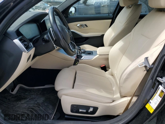 2020 BMW 3 Series 330i with VIN 3MW5R1J05L8B16852, listed as a Copart auction lot 56912105 with 75,379 mi miles and Salvage title. Bid and sale history available at DreamBid. Image 7.
