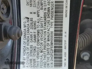 2021 Honda Civic Sedan Sport with VIN 2HGFC2F83MH556056, listed as a Copart auction lot 52320955 with 89,682 mi miles and Non Repairable. Bid and sale history available at carsss.com. Image 13.