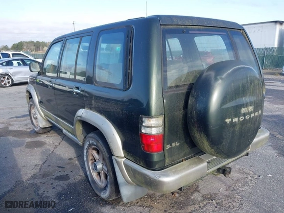 2000 Isuzu Trooper S with VIN JACDS58X9Y7J08094, listed as a IAAI auction lot 41818546 with 154,927 mi miles. Bid and sale history available at carsss.com. Image 3.