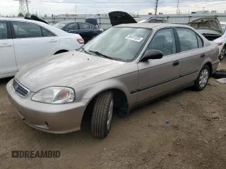 2000 Honda Civic LX with VIN 1HGEJ6677YL043935, listed as a Copart auction lot 56601325 with 163,195 mi miles and Clean Title. Bid and sale history available at DreamBid. Image 1.