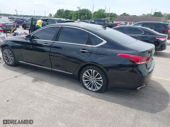 2016 Hyundai Genesis 3.8L with VIN KMHGN4JE6GU106694, listed as a IAAI auction lot 41865148 with 161,659 mi miles. Bid and sale history available at carsss.com. Image 3.