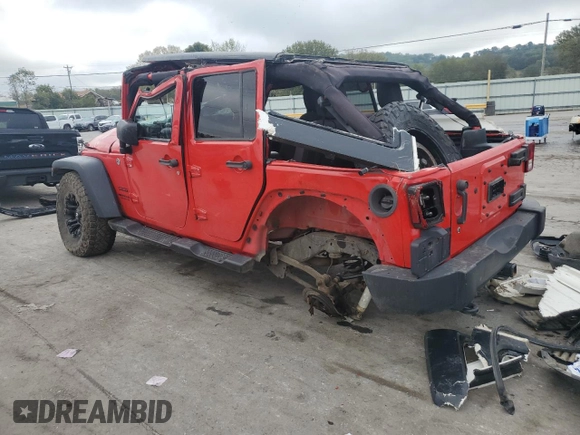 2015 Jeep Wrangler Unlimited Sport with VIN 1C4BJWDG3FL545083, listed as a Copart auction lot 73192874 with Not provided miles and Salvage title. Bid and sale history available at DreamBid. Image 2.