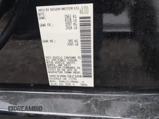 2022 Nissan Altima SR z VIN 1N4BL4CV8NN382308, wystawiony jako IAAI lot #42147379 z przebiegiem 38 225 mil mil oraz . Historia ofert i sprzedaży dostępna na DreamBid. Obrazek 9.