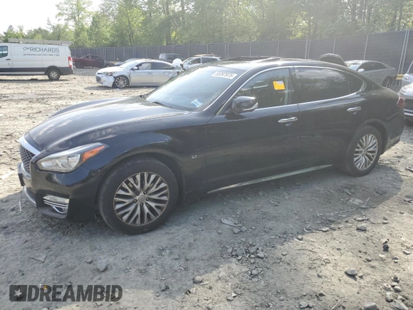 2015 Infiniti Q70 with VIN JN1BY1PR3FM830603, listed as a Copart auction lot 55397975 with Not provided miles and Non repairable. Bid and sale history available at DreamBid. Image 1.