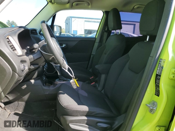 2017 Jeep Renegade Sport with VIN ZACCJAAB5HPF98804, listed as a Copart auction lot 57111735 with 86,568 mi miles and Salvage title. Bid and sale history available at DreamBid. Image 7.
