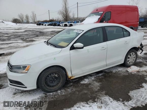 2015 Volkswagen Jetta Sedan 1.8T SE with VIN 3VWD07AJ6FM216763, listed as a Copart auction lot 47344205 with 115,677 mi miles and Salvage Title. Bid and sale history available at carsss.com. Image 1.