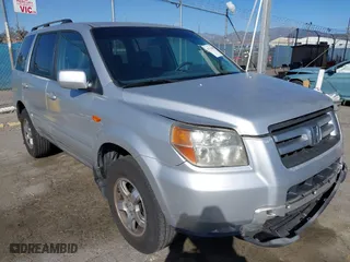 2007 Honda Pilot EX-L with VIN 2HKYF18767H521343, listed as a IAAI auction lot 41713495 with 187,249 mi miles. Bid and sale history available at carsss.com. Image 1.