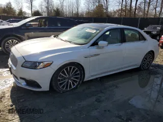 2020 Lincoln Continental Standard with VIN 1LN6L9VKXL5604772, listed as a Copart auction lot 44309085 with 90,010 mi miles and Salvage Title. Bid and sale history available at carsss.com. Image 1.