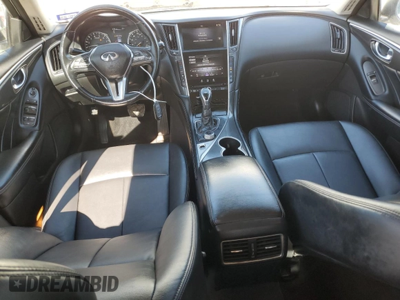 2021 Infiniti Q50 Pure with VIN JN1EV7AP6MM701378, listed as a Copart auction lot 52133875 with 87,293 mi miles and Salvage Title. Bid and sale history available at DreamBid. Image 8.