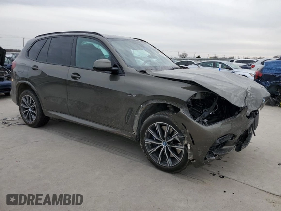 2023 BMW X5 xDrive45e with VIN 5UXTA6C08P9N43769, listed as a Copart auction lot 48232655 with 0 mi miles and Salvage Title. Bid and sale history available at carsss.com. Image 4.