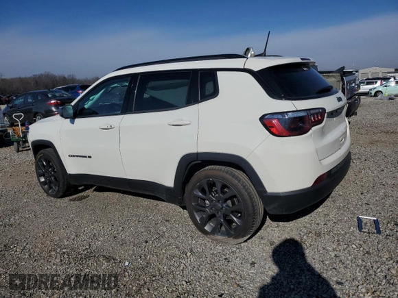 2021 Jeep Compass 80th Anniversary with VIN 3C4NJCEB7MT597400, listed as a Copart auction lot 41338215 with 78,247 mi miles and Salvage Title. Bid and sale history available at carsss.com. Image 2.