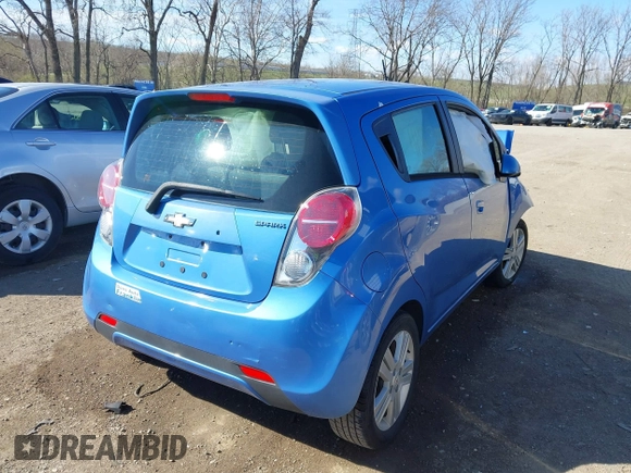 2015 Chevrolet Spark LT with VIN KL8CD6S9XFC766267, listed as a IAAI auction lot 41863446 with 71,397 mi miles. Bid and sale history available at carsss.com. Image 4.