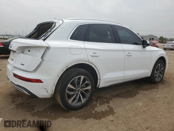 2021 Audi Q5 Premium Plus с VIN WA1BAAFY5M2071840, выставлен на аукционе Copart как лот 60482625 с пробегом 24 399 миль миль и Списание • Salvage title. История ставок и продаж доступна на DreamBid. Изображение 3.