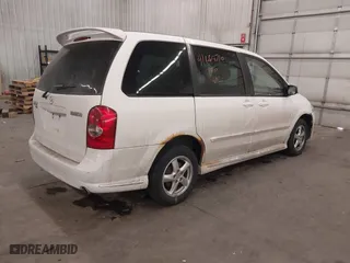 2003 Mazda MPV LX with VIN JM3LW28A930363655, listed as a IAAI auction lot 41668710 with 0 mi miles. Bid and sale history available at carsss.com. Image 4.