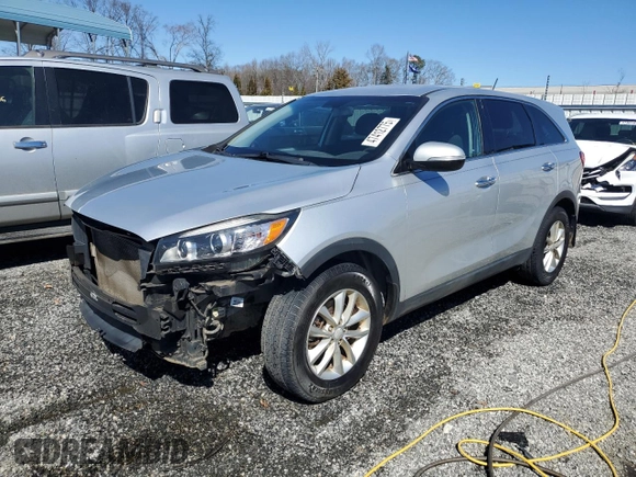 2018 Kia Sorento L with VIN 5XYPG4A39JG413878, listed as a Copart auction lot 47412775 with 127,608 mi miles and Salvage Title. Bid and sale history available at carsss.com. Image 1.