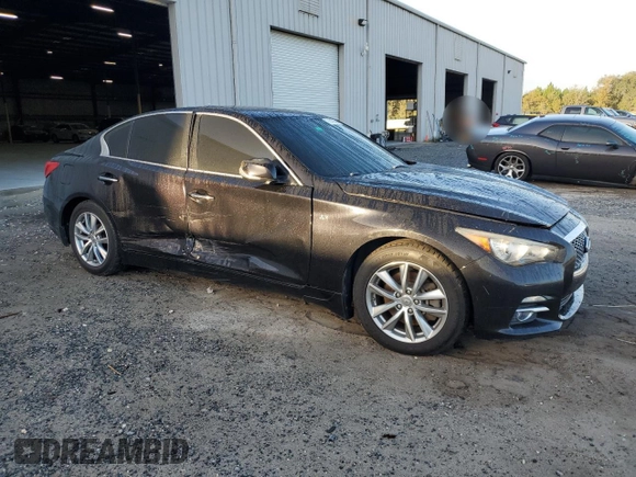 2014 Infiniti Q50 z VIN JN1BV7AP2EM672854, wystawiony jako Copart lot #78478594 z przebiegiem 122 796 mil mil oraz Szkoda całkowita • Salvage title. Historia ofert i sprzedaży dostępna na DreamBid. Obrazek 4.