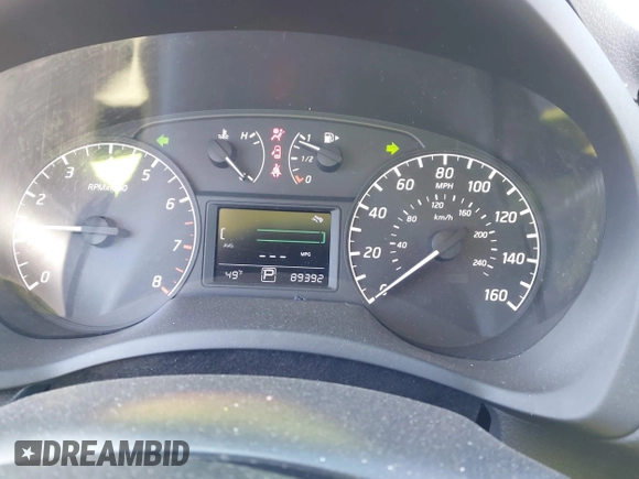 2016 Nissan Sentra S with VIN 3N1AB7AP6GL682465, listed as a IAAI auction lot 41865424 with 89,392 mi miles. Bid and sale history available at carsss.com. Image 7.