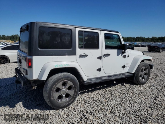 2018 Jeep Wrangler JK Unlimited Sahara with VIN 1C4HJWEG7JL921169, listed as a Copart auction lot 76064794 with 93,418 mi miles and Salvage Title. Bid and sale history available at carsss.com. Image 3.