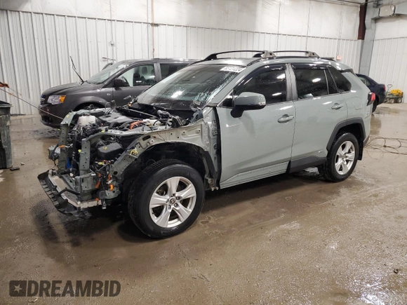 2021 Toyota RAV4 Hybrid XLE with VIN 2T3RWRFV3MW114637, listed as a Copart auction lot 85131224 with 53,126 mi miles and Salvage Title. Bid and sale history available at carsss.com. Image 1.