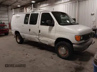 2005 Ford Econoline Cargo with VIN 1FTNE24W25HA43099, listed as a IAAI auction lot 42265001 with 215,100 mi miles and . Bid and sale history available at DreamBid. Image 1.